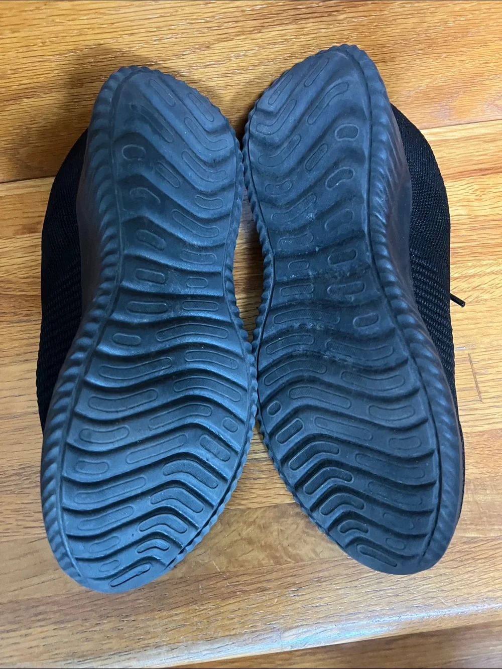 Women’s Black Knit Lace-Up Sneakers